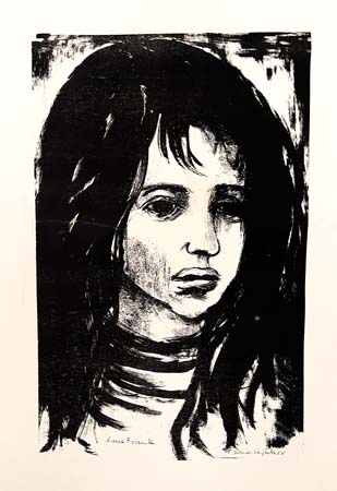 Anne Frank Lithographie 1958